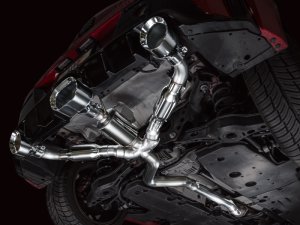 Toyota GR Corolla Performance Exhaust - AWE Tuning - Cat Back Track Edition - Chrome Silver - `23-`24